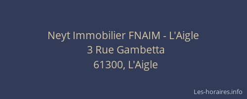 Neyt Immobilier FNAIM - L'Aigle