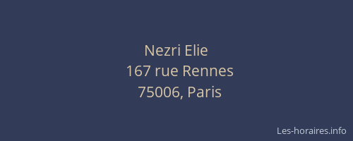 Nezri Elie