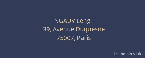 NGAUV Leng
