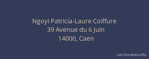 Ngoyi Patricia-Laure Coiffure