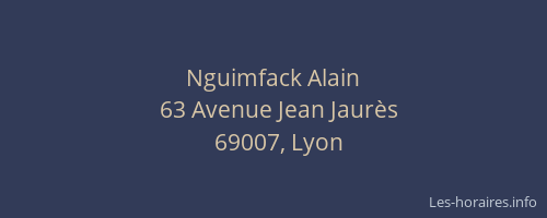 Nguimfack Alain