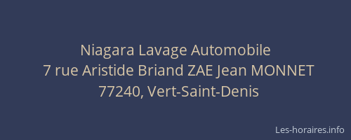 Niagara Lavage Automobile