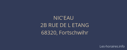 NIC'EAU