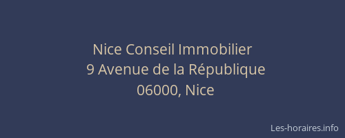 Nice Conseil Immobilier