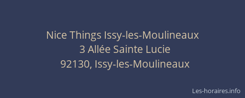 Nice Things Issy-les-Moulineaux