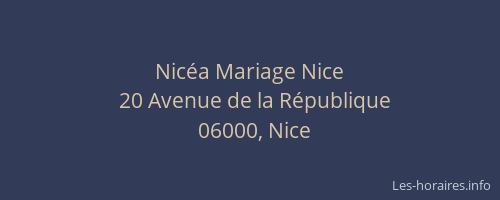 Nicéa Mariage Nice