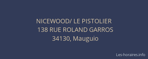NICEWOOD/ LE PISTOLIER