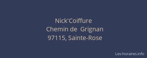 Nick'Coiffure