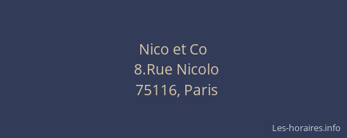 Nico et Co