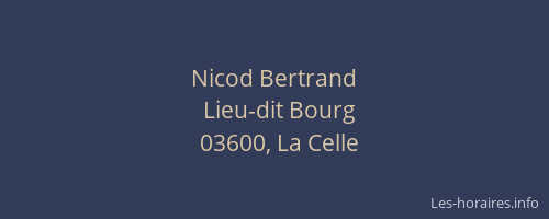 Nicod Bertrand