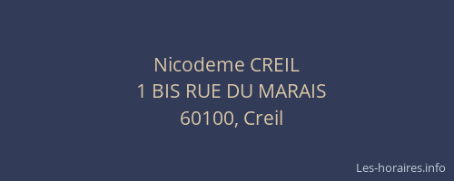 Nicodeme CREIL