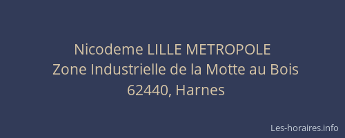 Nicodeme LILLE METROPOLE