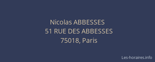 Nicolas ABBESSES