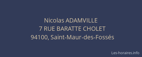 Nicolas ADAMVILLE