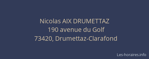 Nicolas AIX DRUMETTAZ