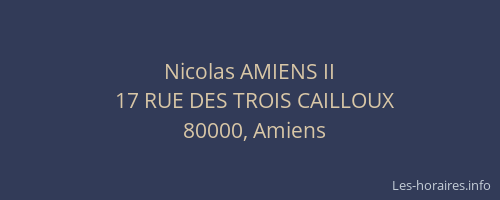 Nicolas AMIENS II