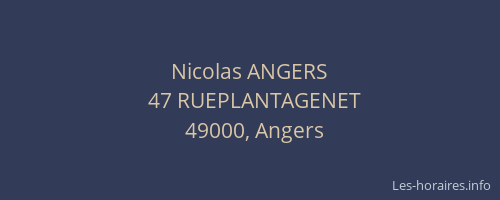 Nicolas ANGERS