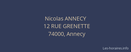 Nicolas ANNECY