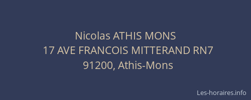 Nicolas ATHIS MONS