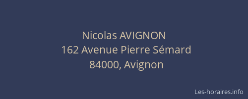 Nicolas AVIGNON