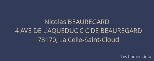 Nicolas BEAUREGARD