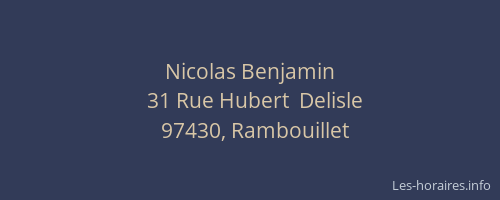 Nicolas Benjamin
