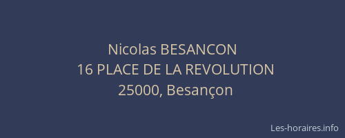 Nicolas BESANCON