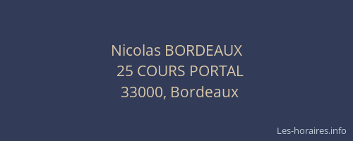 Nicolas BORDEAUX