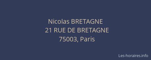 Nicolas BRETAGNE