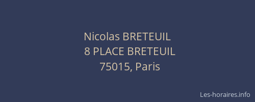 Nicolas BRETEUIL