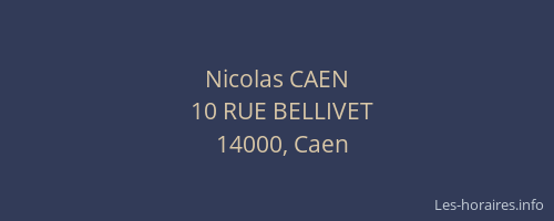 Nicolas CAEN