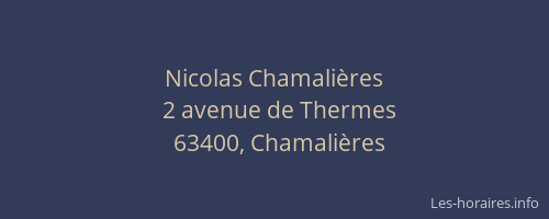Nicolas Chamalières