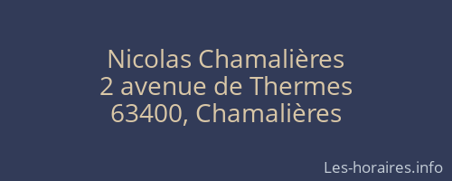Nicolas Chamalières