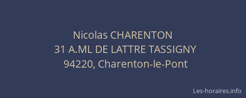 Nicolas CHARENTON