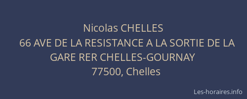 Nicolas CHELLES