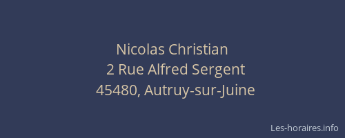 Nicolas Christian