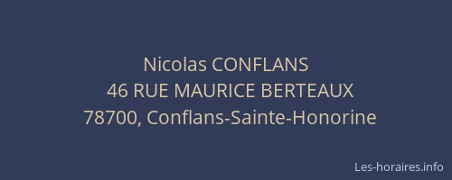 Nicolas CONFLANS