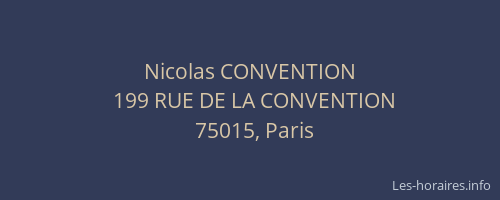 Nicolas CONVENTION