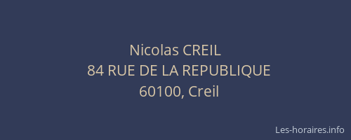 Nicolas CREIL