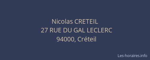 Nicolas CRETEIL