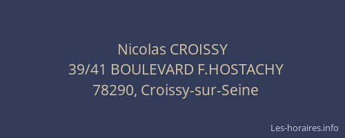 Nicolas CROISSY
