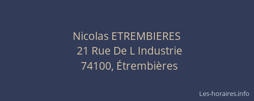 Nicolas ETREMBIERES