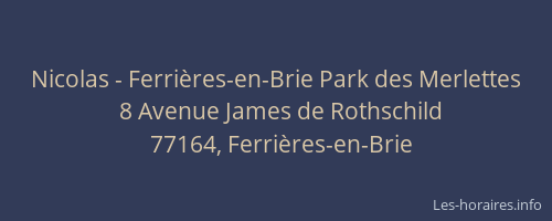 Nicolas - Ferrières-en-Brie Park des Merlettes