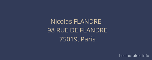 Nicolas FLANDRE