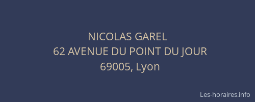 NICOLAS GAREL