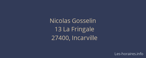 Nicolas Gosselin