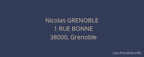 Nicolas GRENOBLE