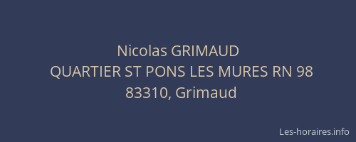 Nicolas GRIMAUD