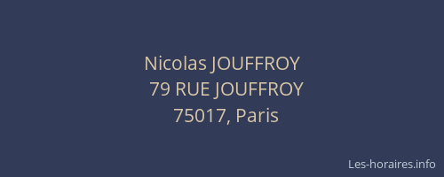 Nicolas JOUFFROY