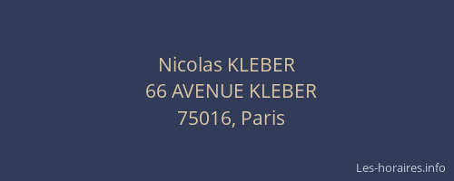 Nicolas KLEBER